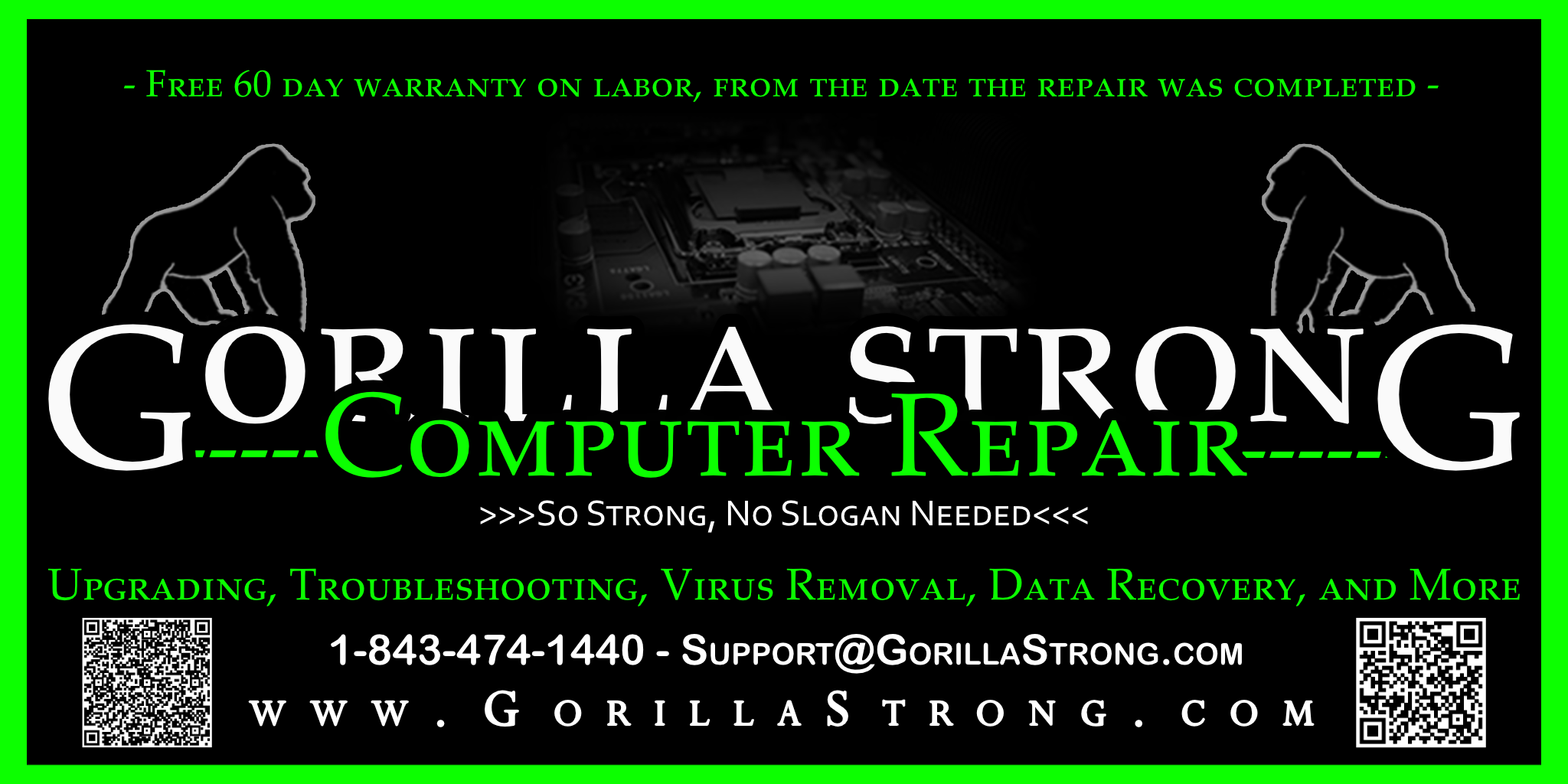 Gorilla Stroang Computer Repair Logo